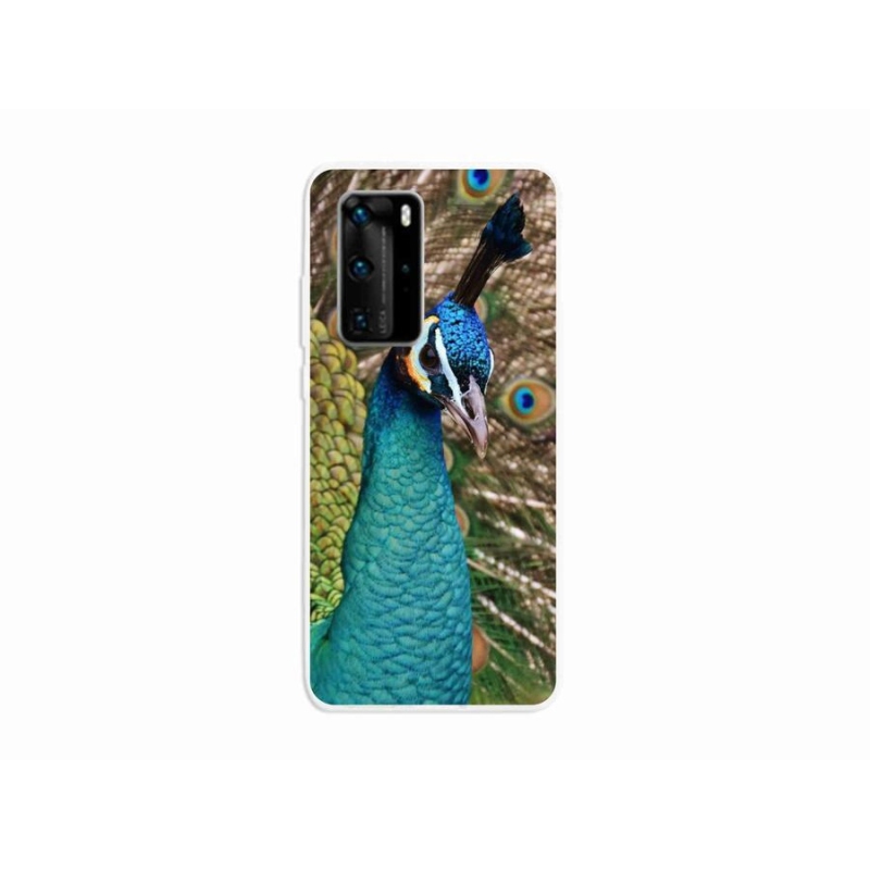 Zselés borítás mmCase a Huawei P40 Pro készülékhez - páva