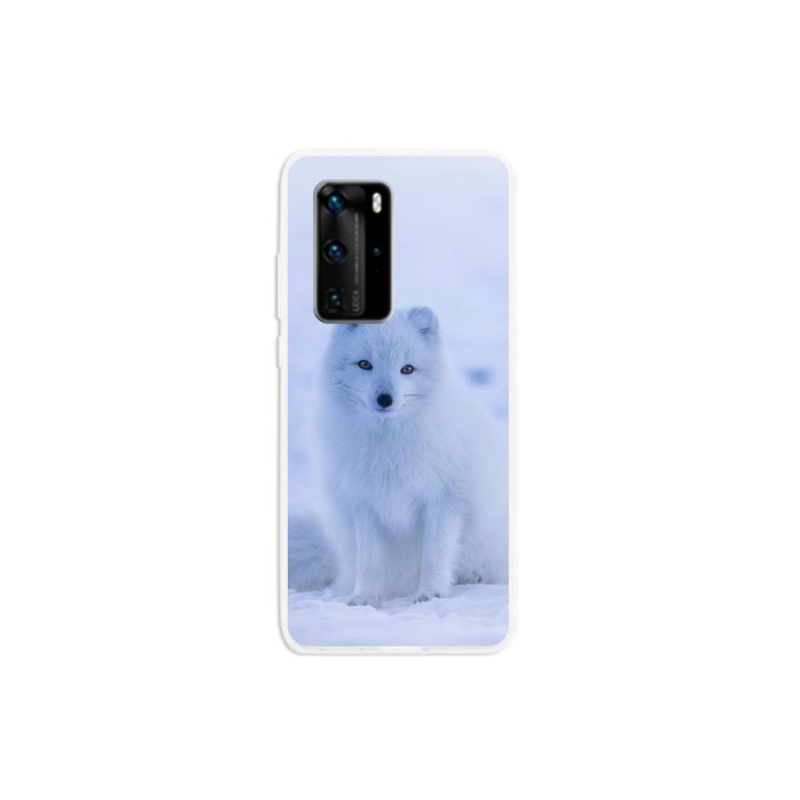 Gél borítás mmCase a Huawei P40 Pro készülékhez - polár róka