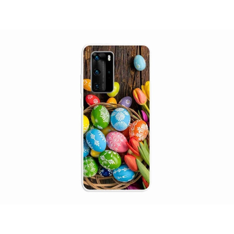 Gél borítás mmCase a Huawei P40 Pro számára - Húsvéti tojások