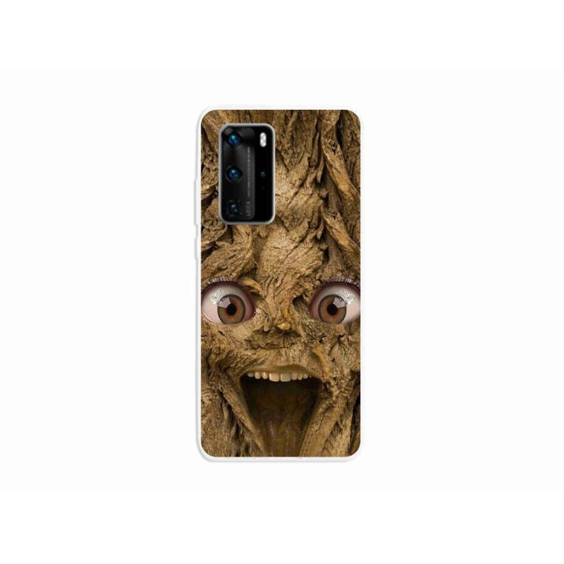 Gél borító mmCase a Huawei P40 Pro számára - boldog fa szemekkel