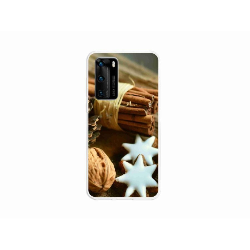 Gél borítás mmCase a Huawei P40 készülékhez - fahéj és mézeskalács