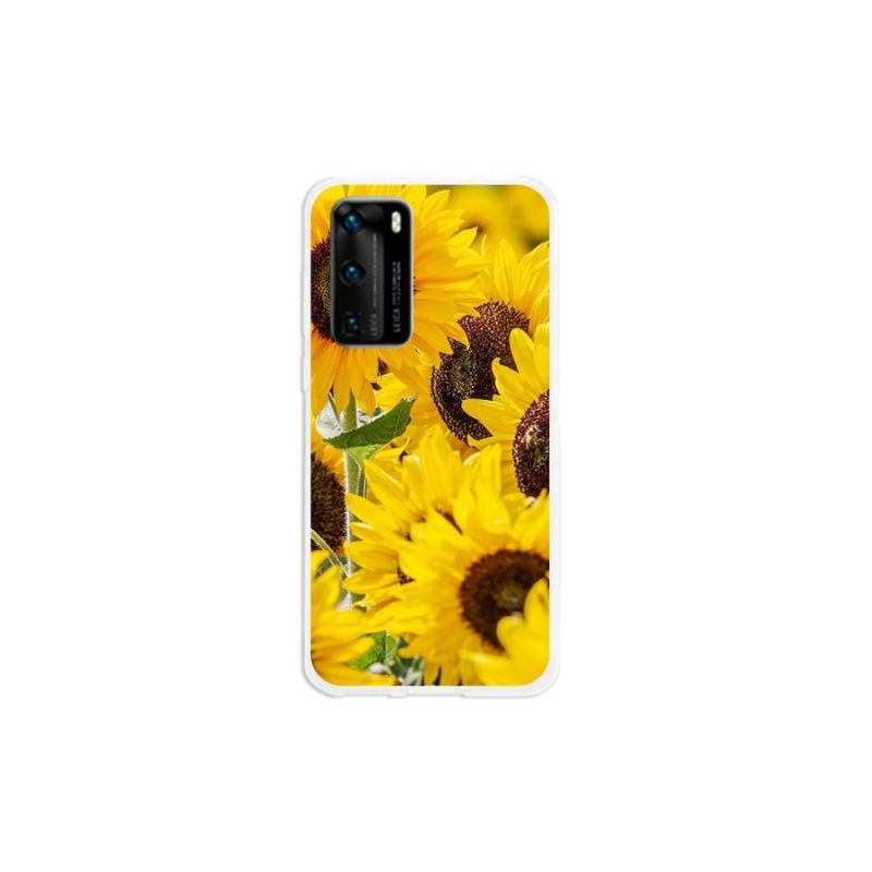 Zselés borítás mmCase a Huawei P40 készülékhez - Napraforgó