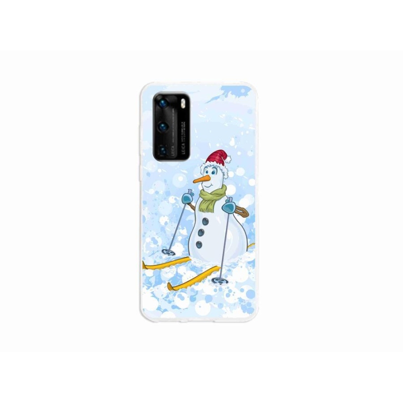 Gél borító mmCase a Huawei P40 készülékhez - hóember
