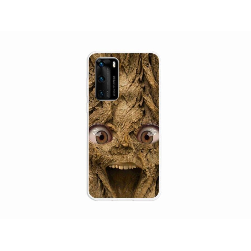 Gél borító mmCase a Huawei P40-hez - boldog fa szemekkel