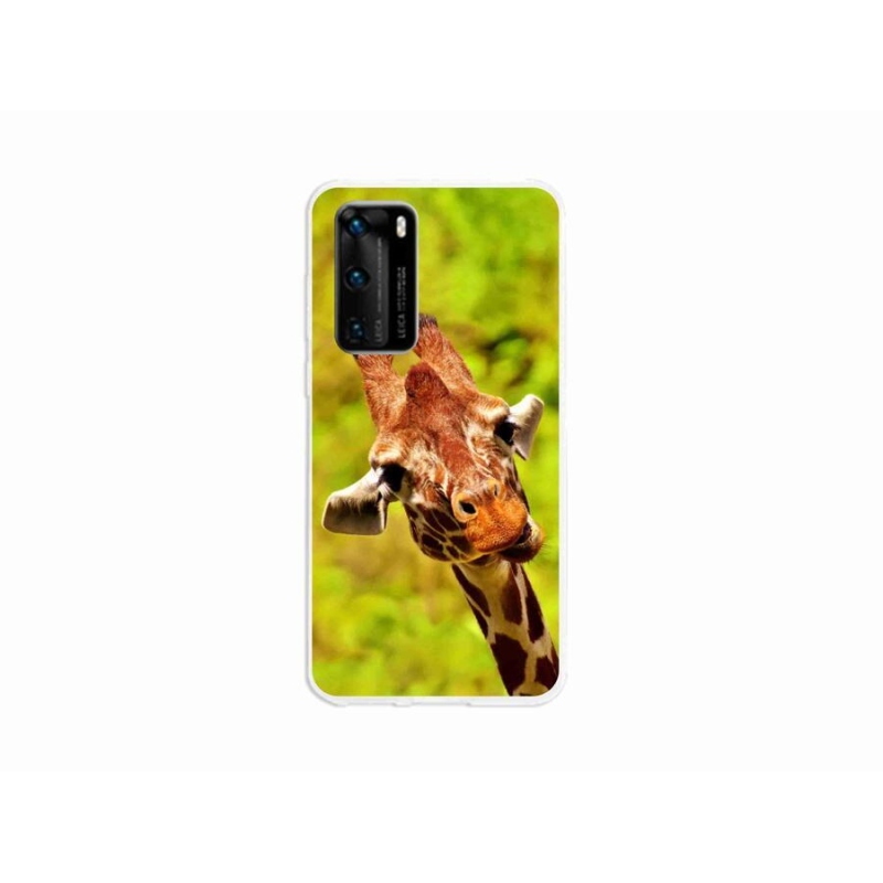 Gél borító mmCase a Huawei P40 készülékhez - zsiráf