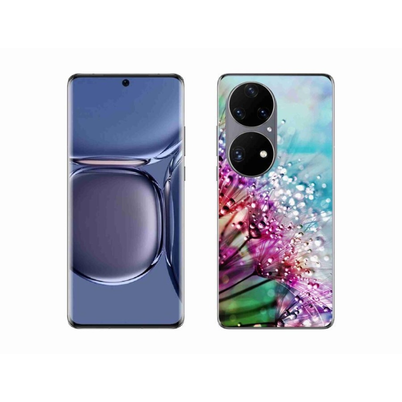 Gél borító mmCase mobiltelefonhoz Huawei P50 Pro - színes virágok