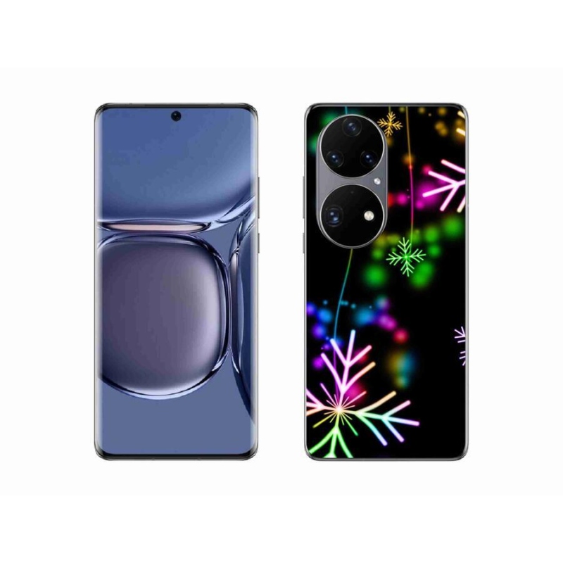 Gél borító mmCase a mobiltelefonon Huawei P50 Pro - színes pelyhek