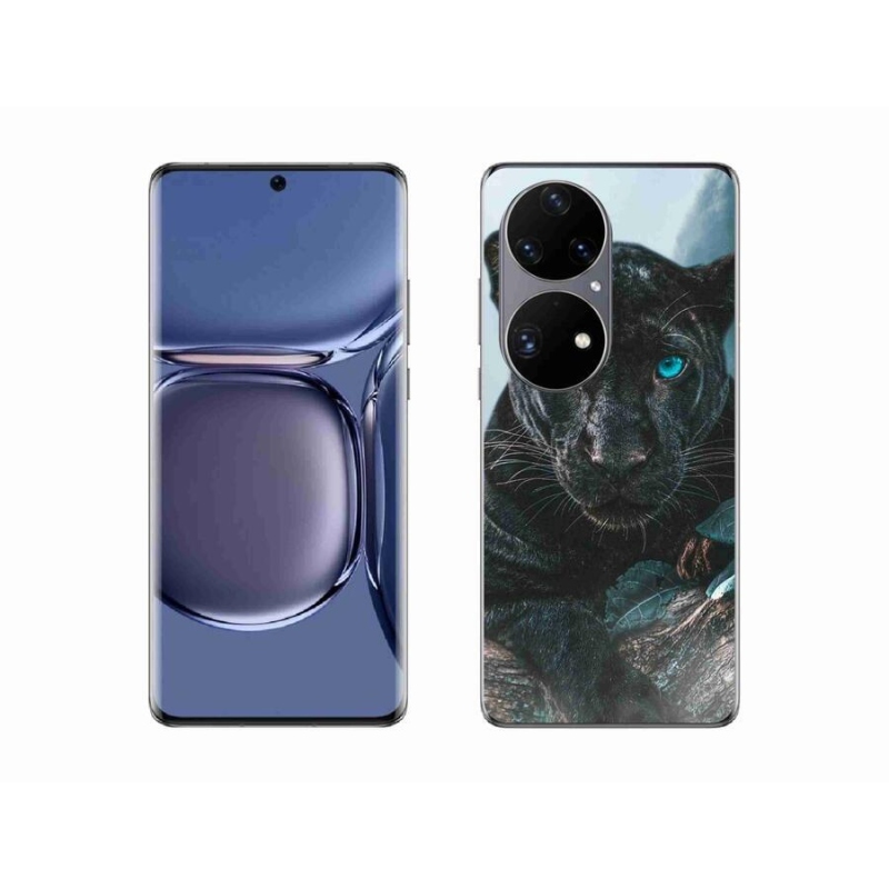 Gél borítás mmCase a Huawei P50 Pro készülékhez - fekete párduc