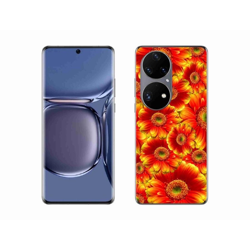 Gél borító mmCase a mobil Huawei P50 Pro - gerbera 1