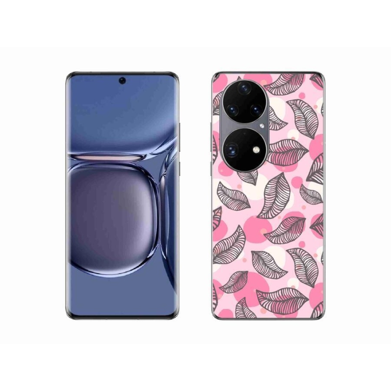 Gél borító mmCase a mobil Huawei P50 Pro - rajzfilm hulló levelek