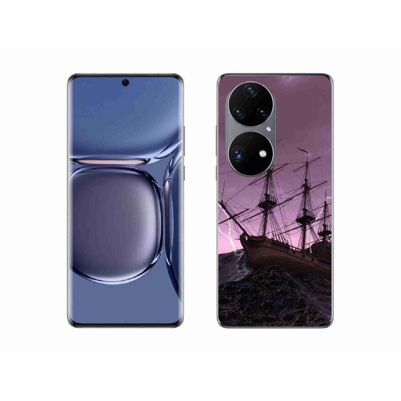 Zselés borítás mmCase a Huawei P50 Pro számára - hajó a viharban