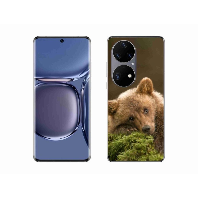 Zselés borítás mmCase a Huawei P50 Pro számára - medve