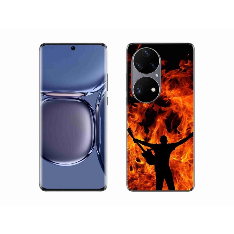 Gél borító mmCase mobil Huawei P50 Pro - zenész és tűz