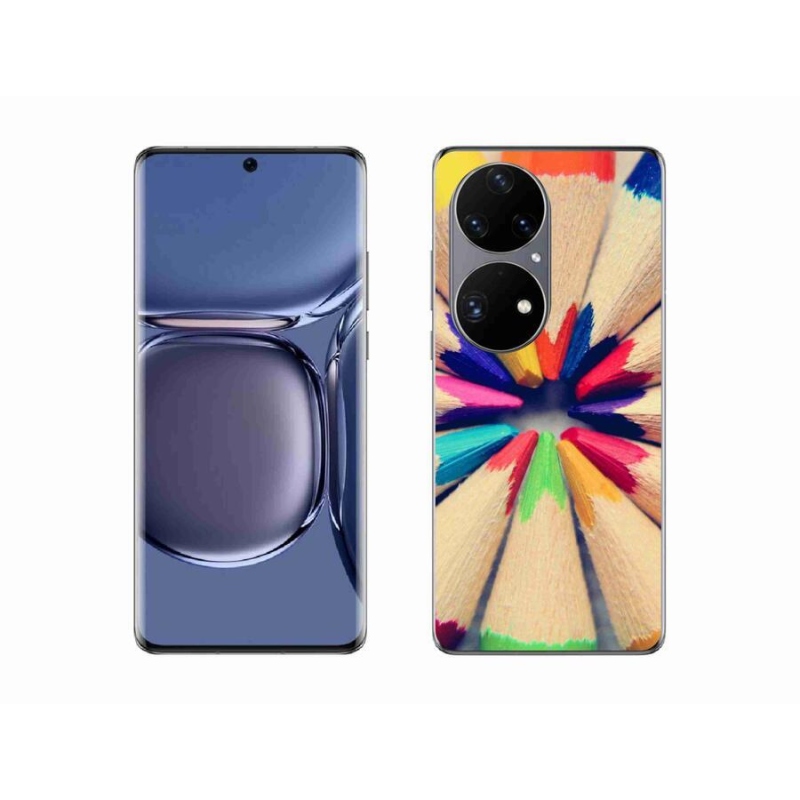 Gél borító mmCase a Huawei P50 Pro készülékhez - zsírkréták