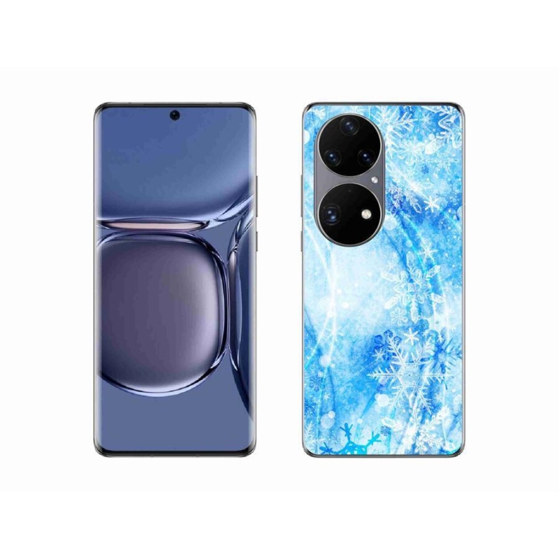 Gél borítás mmCase a Huawei P50 Pro készülékhez - hópelyhek