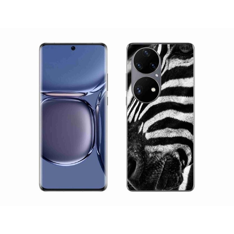 Zselés borítás mmCase a Huawei P50 Pro készülékhez - zebra