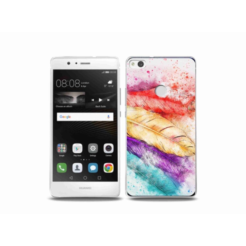 Gél borítás mmCase a Huawei P9 Lite (2017) - színes tollhoz