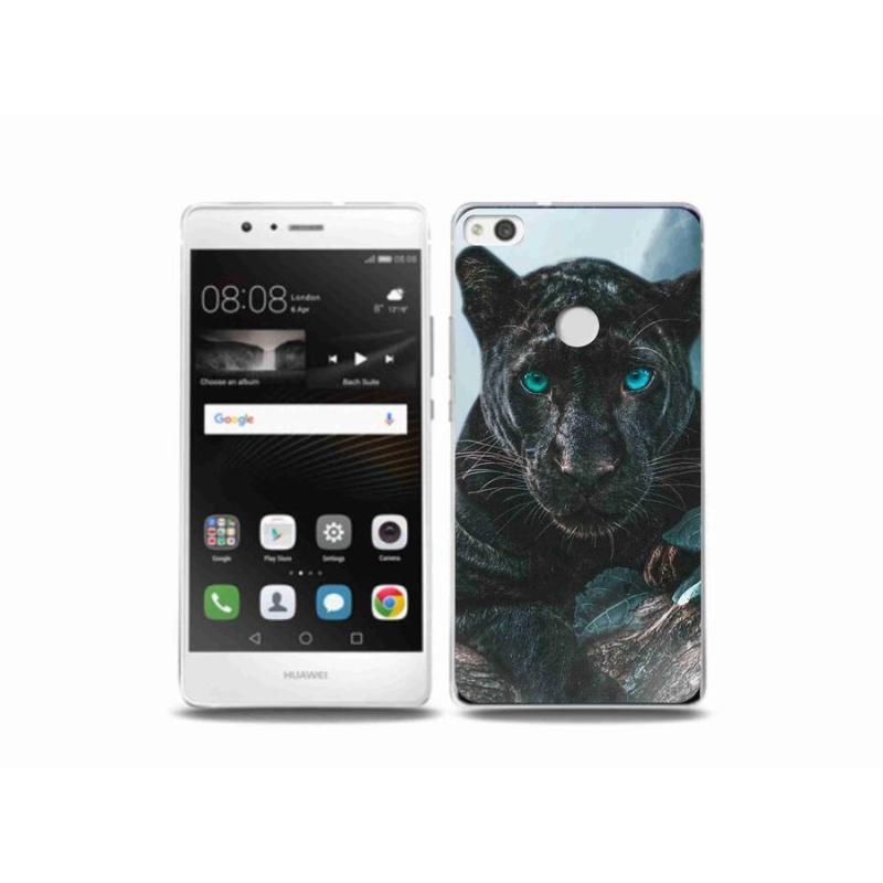 Gél borítás mmCase a Huawei P9 Lite (2017) - fekete párduchoz