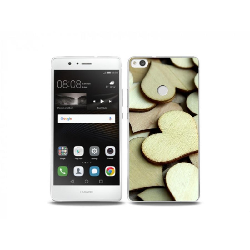 Gél borítás mmCase a Huawei P9 Lite (2017) - fa szívek számára