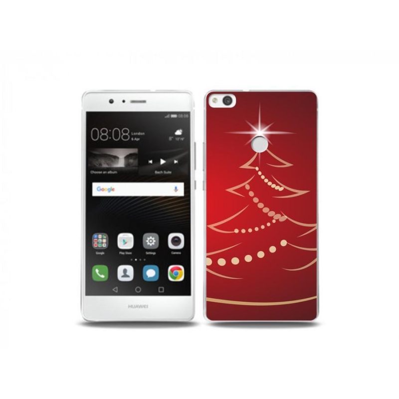 Gél borító mmCase mobil Huawei P9 Lite (2017) - karácsonyfa karikatúra