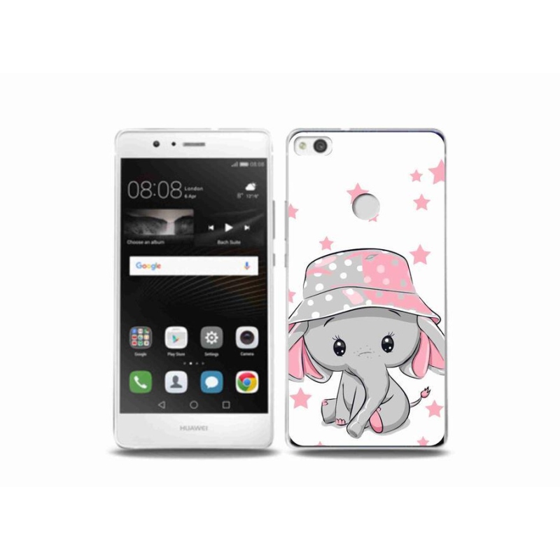 Gél borítás mmCase a Huawei P9 Lite (2017) - rózsaszín elefánthoz