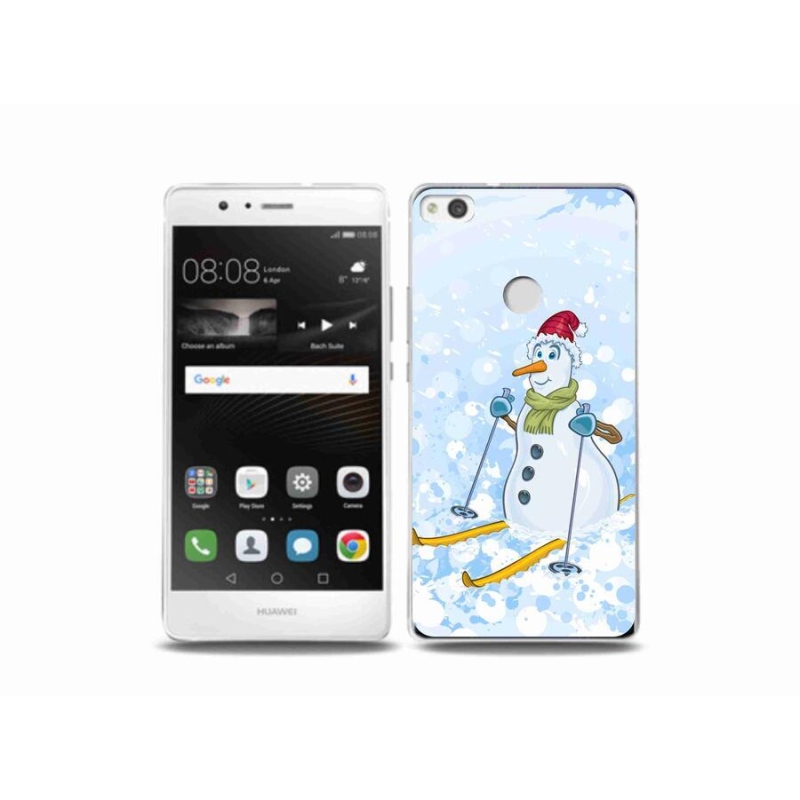 Gél borító mmCase a Huawei P9 Lite (2017) - hóemberhez