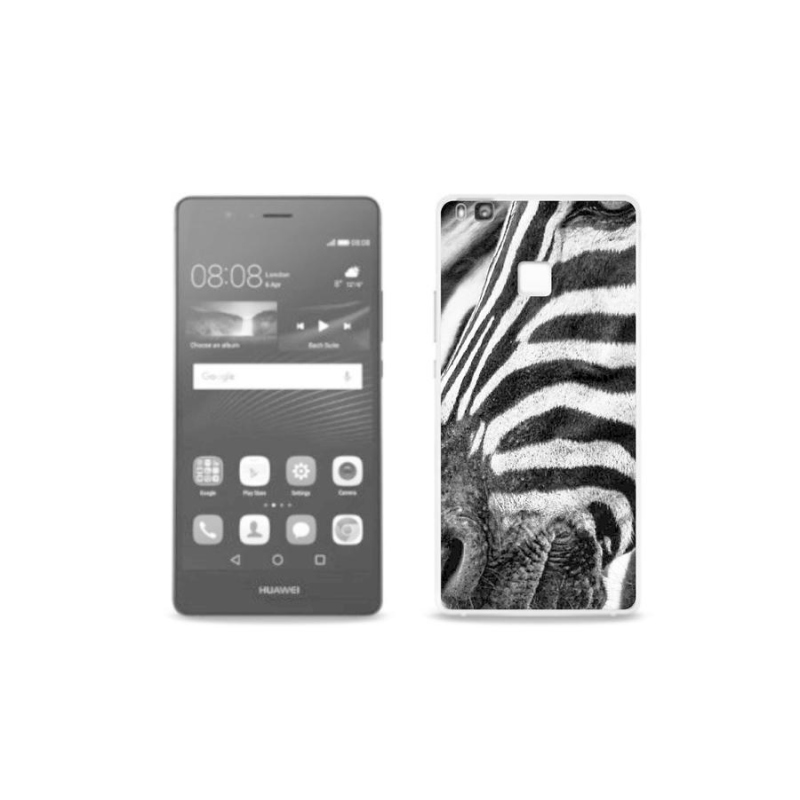 Gél borítás mmCase a Huawei P9 Lite készülékhez - zebra