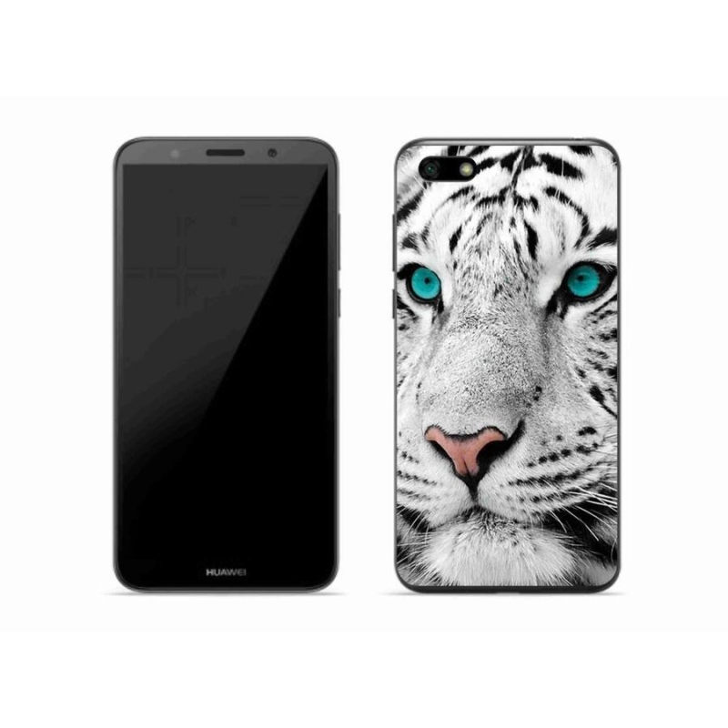 Gél borítás mmCase a Huawei Y5 (2018) - fehér tigrishez