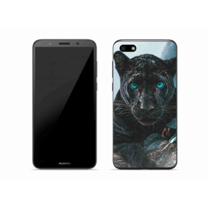 Gél borítás mmCase a Huawei Y5 (2018) - fekete párduchoz