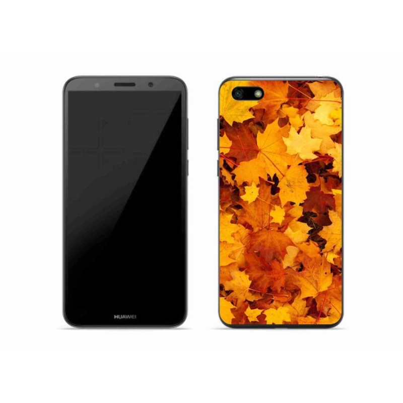 Gél borítás mmCase a Huawei Y5 (2018) - juharlevelek számára