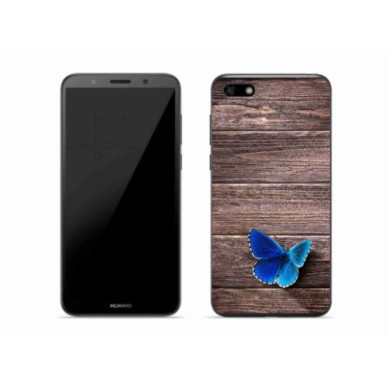 Gél borító mmCase a Huawei Y5 (2018) - kék pillangó 1