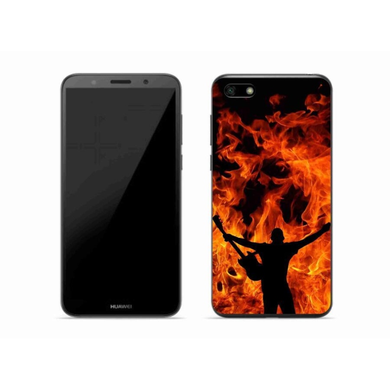 Gél burkolat mmCase mobil Huawei Y5 (2018) - zenész és a tűz