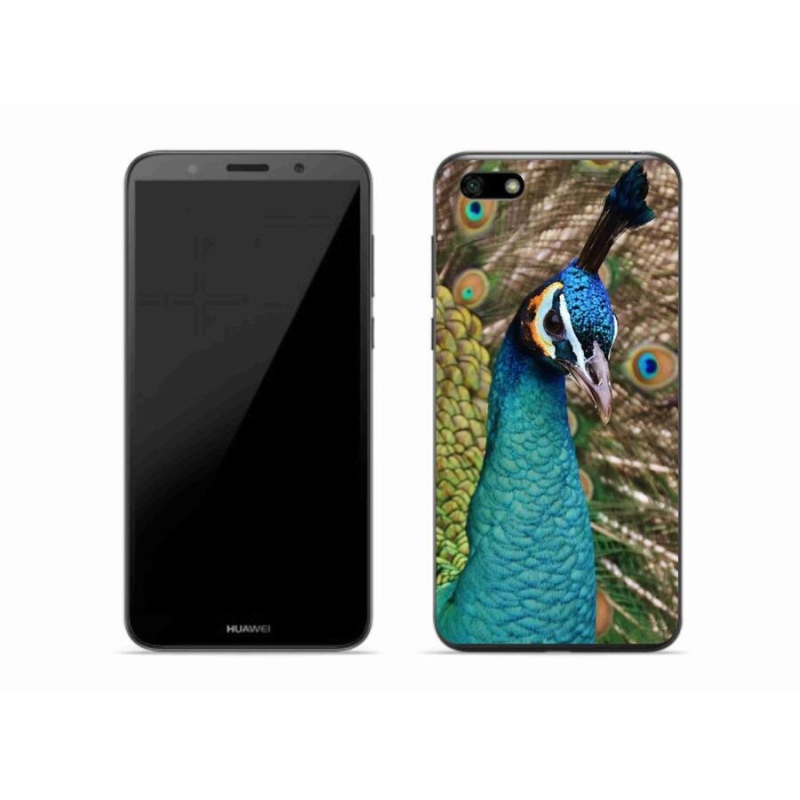 Gél borító mmCase a Huawei Y5 (2018) - páva számára