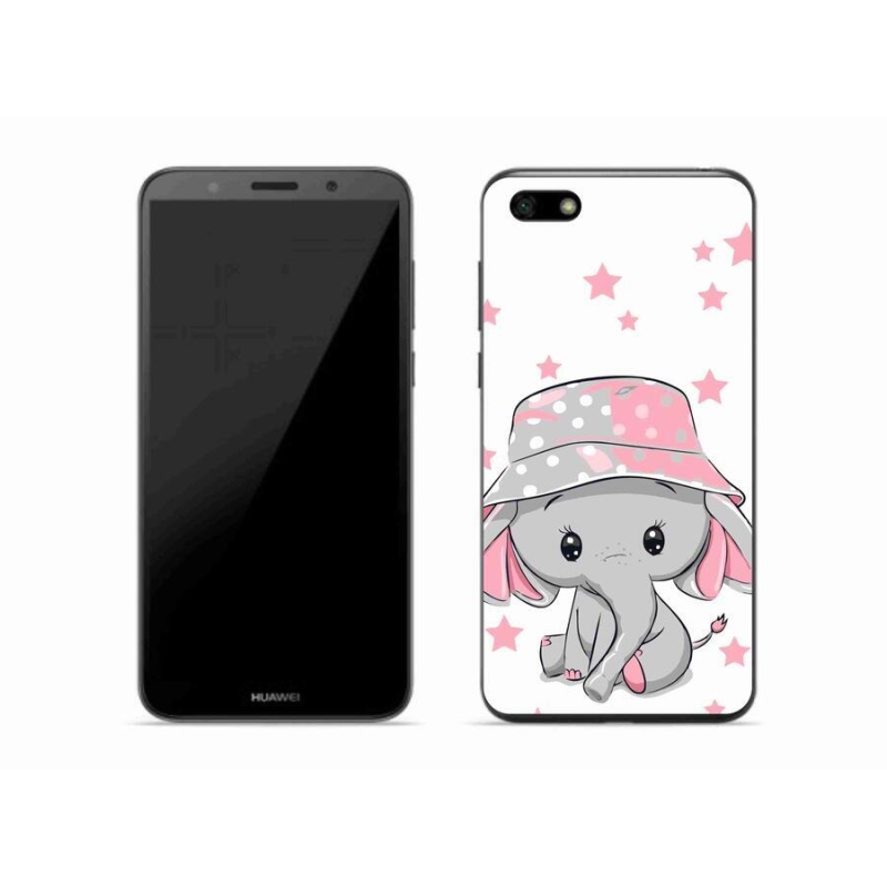 Gél borító mmCase a Huawei Y5 (2018) - rózsaszín elefánthoz