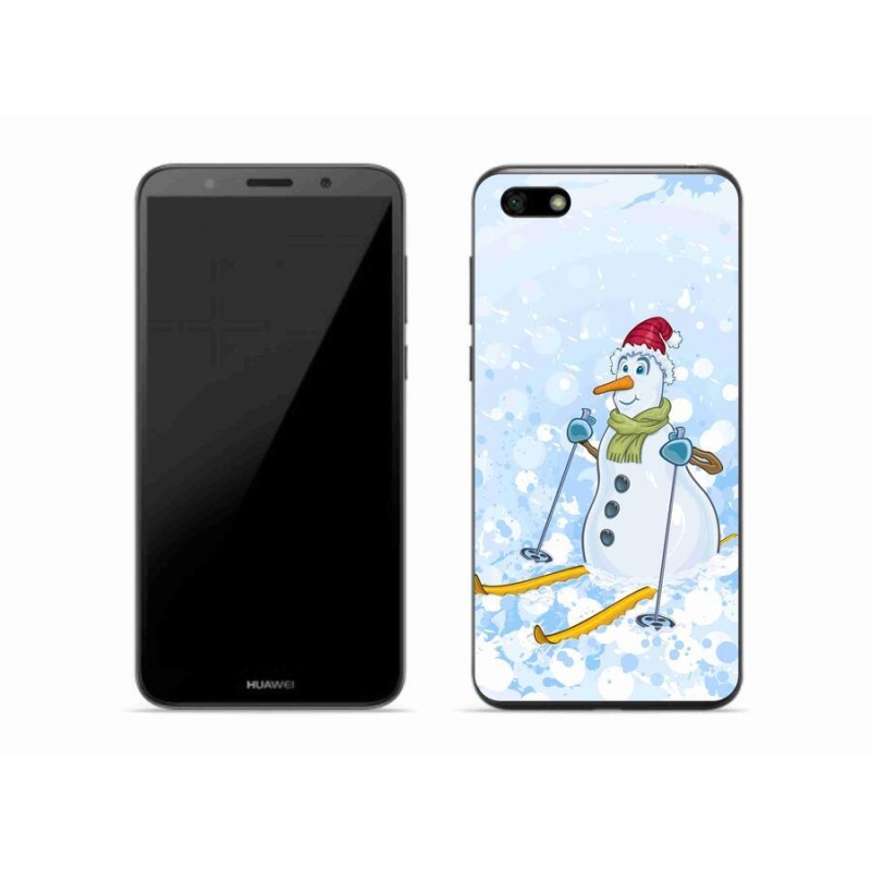 Gél borító mmCase a Huawei Y5 (2018) - hóemberhez