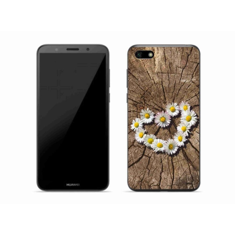 Gél borító mmCase a mobil Huawei Y5 (2018) - szív a százszorszépek szívéhez