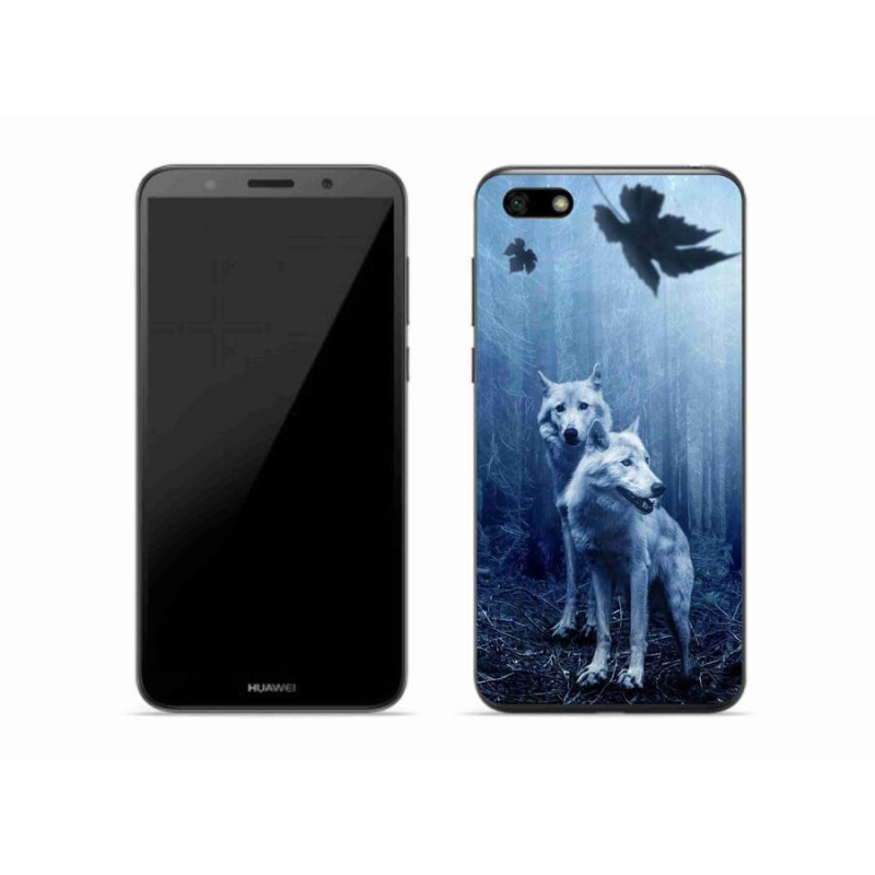 Gél borítás mmCase a Huawei Y5 (2018) - farkasok az erdőben