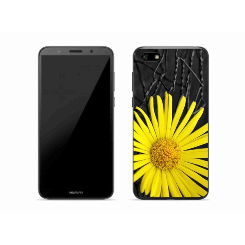 Gél borító mmCase a Huawei Y5 (2018) - sárga virághoz