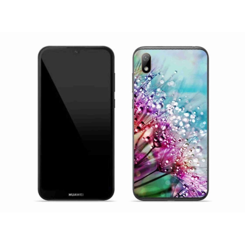 Gél borító mmCase a mobil Huawei Y5 (2019) - színes virágokhoz
