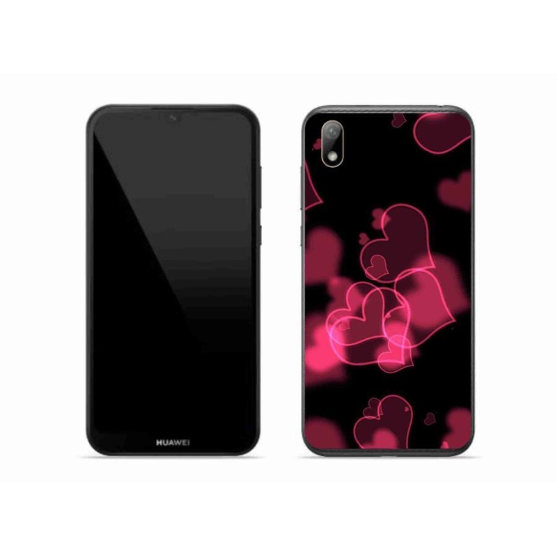 Gél borítás mmCase a Huawei Y5 (2019) - piros szívek