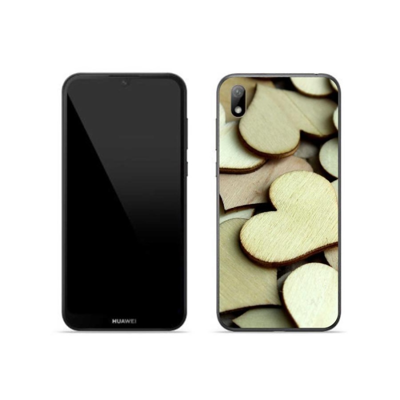Gél borító mmCase a Huawei Y5 (2019) - fa szívek számára