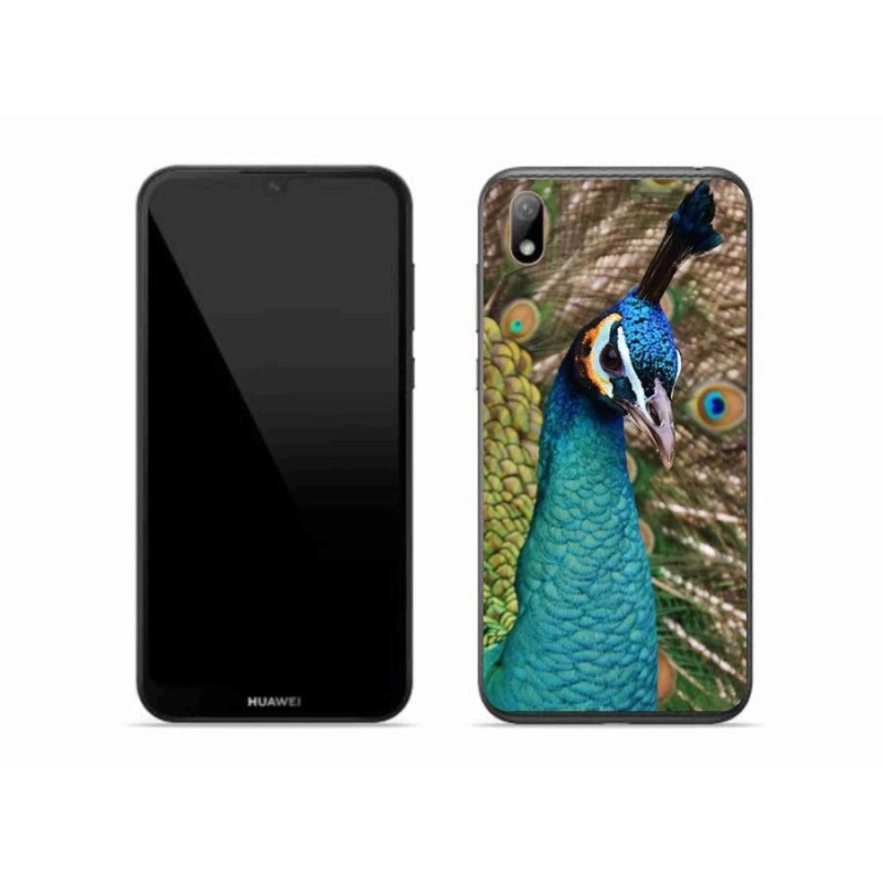 Gél borító mmCase a Huawei Y5 (2019) - páva számára