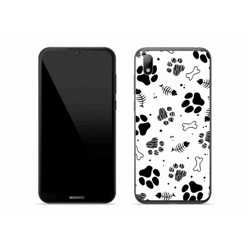 Gél borítás mmCase a Huawei Y5 (2019) - kutyamancsok 1
