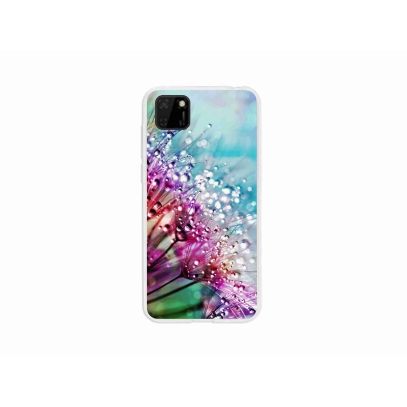 Gél borító mmCase a mobil Huawei Y5p - színes virágokhoz
