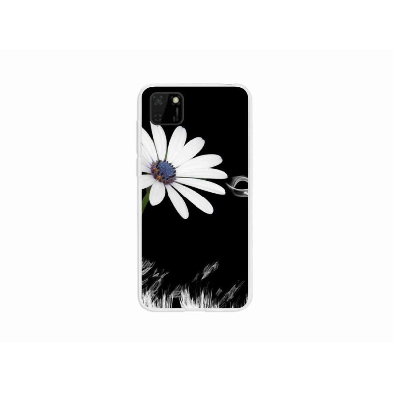 Gél borító mmCase a Huawei Y5p-hez - fehér virág