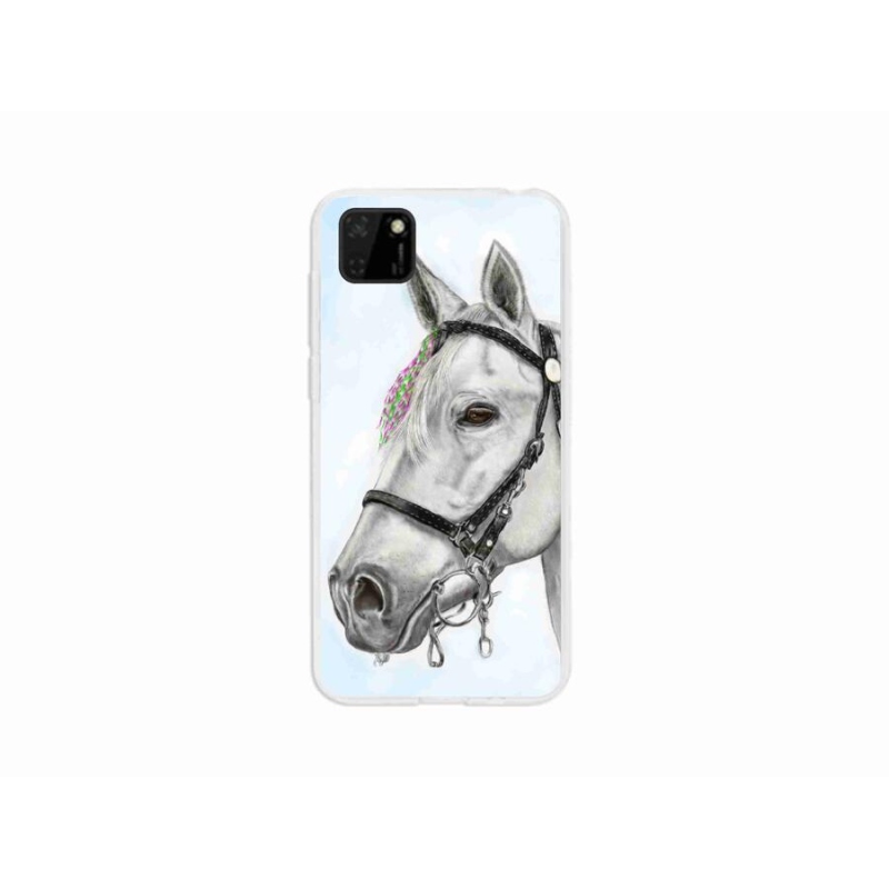 Zselés borítás mmCase a Huawei Y5p-hez - fehér ló 1