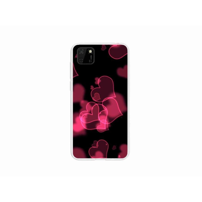 Gél borító mmCase a Huawei Y5p-hez - piros szívek