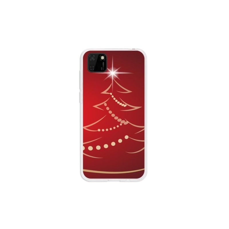 Gél borító mmCase a Huawei Y5p-hez - karácsonyfa karikatúra