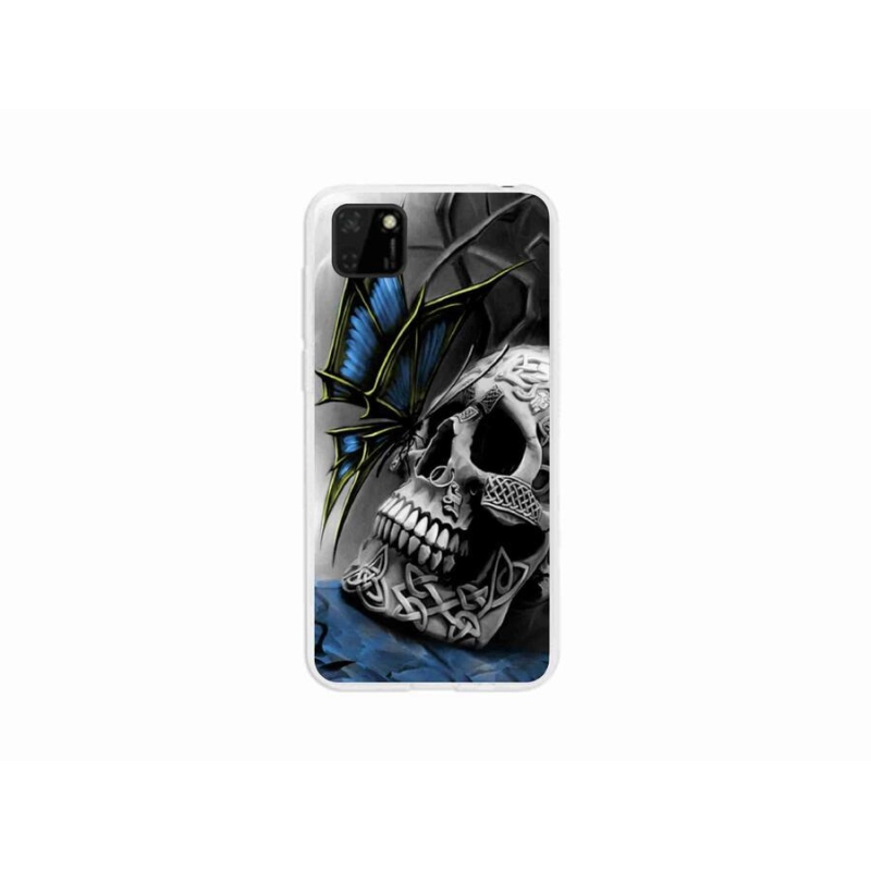 Gél borító mmCase a Huawei Y5p-hez - pillangó és koponya