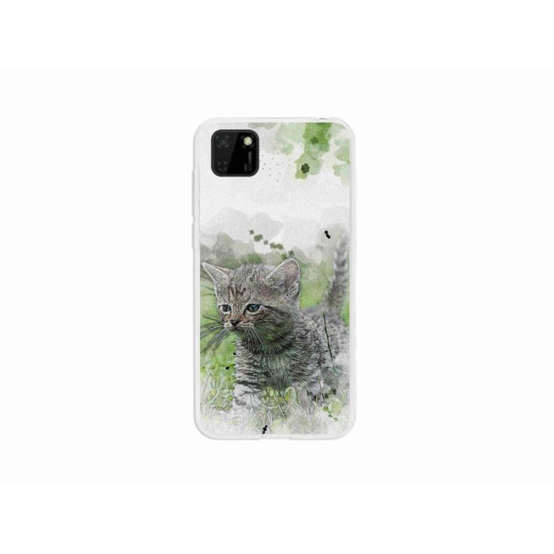 Gél borító mmCase mobil Huawei Y5p - aranyos cica 1